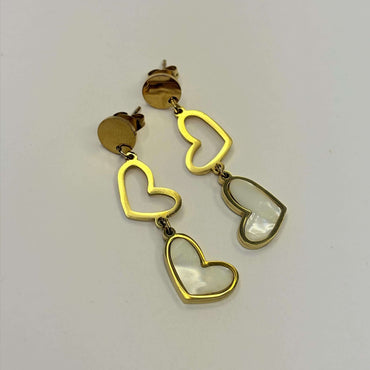 Golden Anti Tarnish Heart Dangler