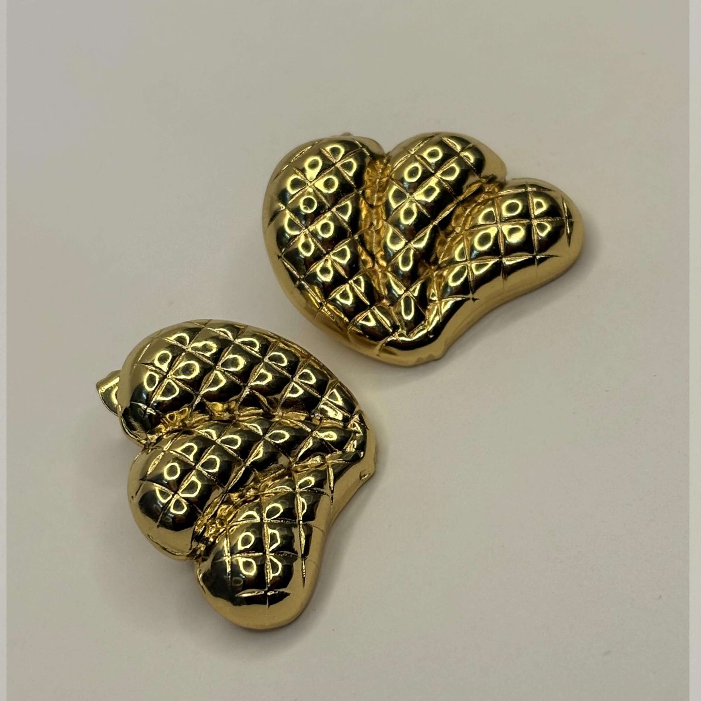 Golden Anti Tarnish Clam Earrings