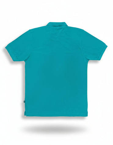 Mens Polo T-Shirts Pure Cotton Light Blue