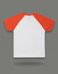 Raglan White And Red