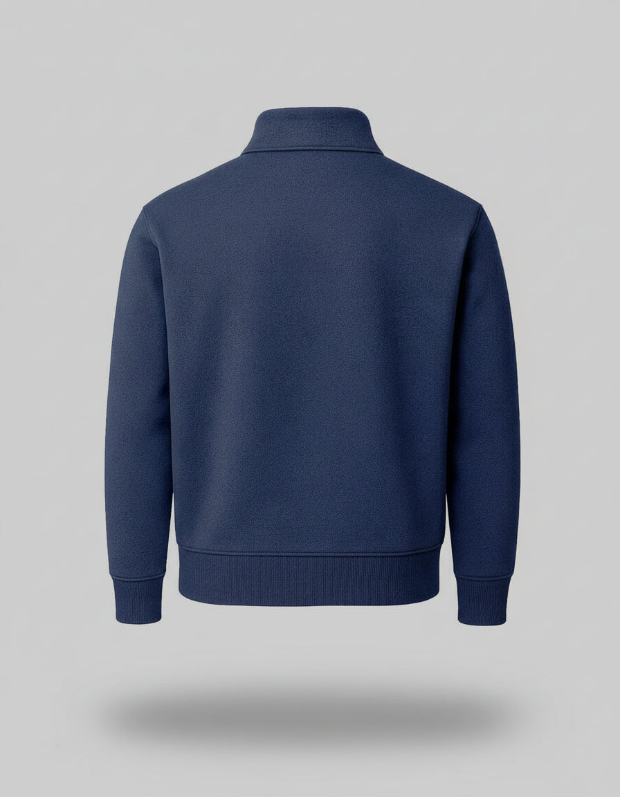 Dark Blue Collar Jacket