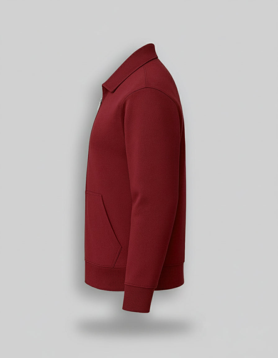 Maroon Collar Jacket