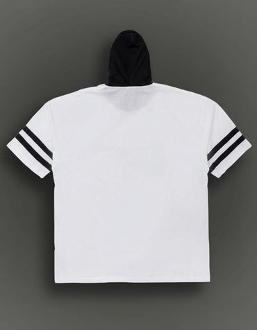 Hooded Black  and White