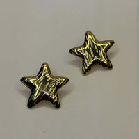 Golden Anti Tarnish Star Earrings