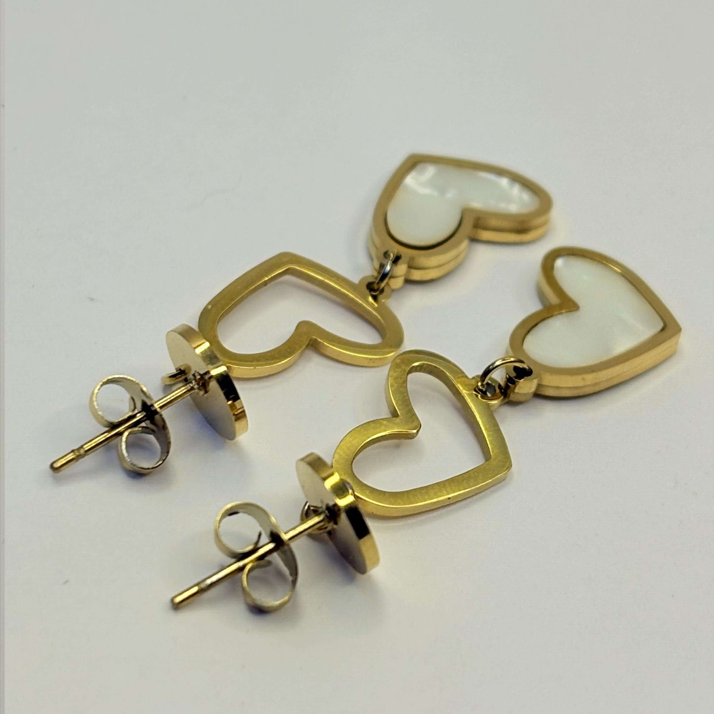 Golden Anti Tarnish Heart Dangler