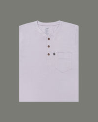 Henley Collar White