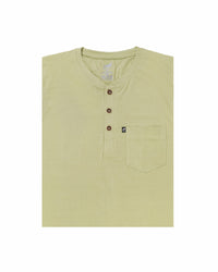 Henley Collar Green