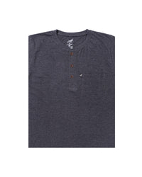Henley Collar Gray