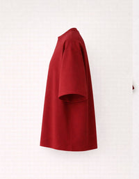 Maroon Premium Looperknit Cotton Drop Shoulder