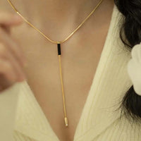 Golden Anti Tarnish Drop Neckpiece