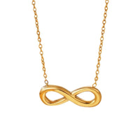 Golden Anti Tarnish Infinity Neckpiece