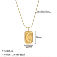 Golden Anti Tarnish Crescent Moon Neckpiece
