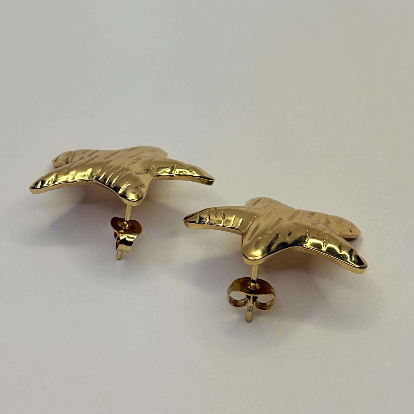 Golden Anti Tarnish Star Earrings