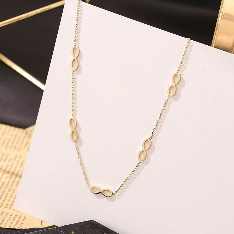 Gold Anti Tarnish Infinity Neckpiece