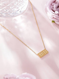 Gold Anti Tarnish 11:11 Angel Numbers Neckpiece