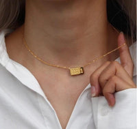 Gold Anti Tarnish 11:11 Angel Numbers Neckpiece