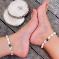 Evil Eye Shell Anklet