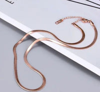 Rose Gold Anti Tarnish Snake Chain