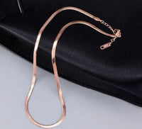 Rose Gold Anti Tarnish Snake Chain