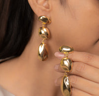 Golden Triple Drop Anti Tarnish Danglers