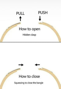 Rose Gold Anti Tarnish Half Stone Cartier Inspired Bracelet