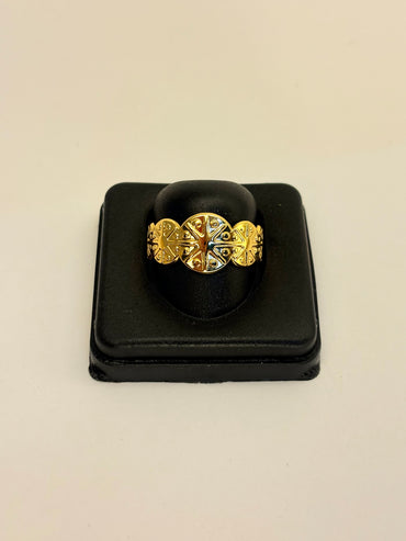 Gold Plated Anti Tarnish Sun Ring