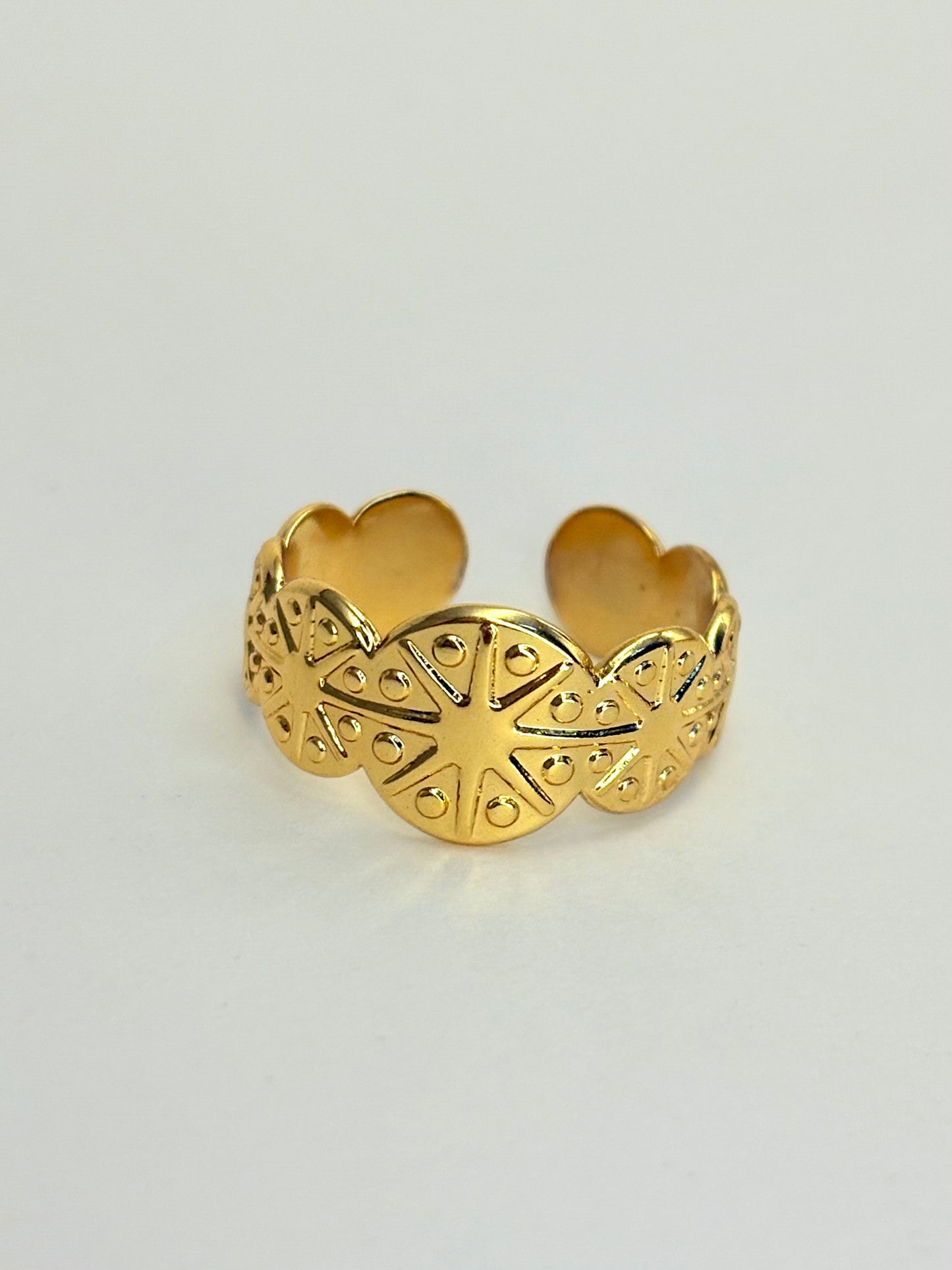 Gold Plated Anti Tarnish Sun Ring