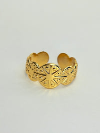 Gold Plated Anti Tarnish Sun Ring