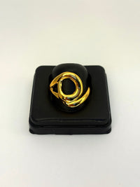 Gold Plated Anti Tarnish Twisted Ring