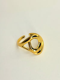 Gold Plated Anti Tarnish Twisted Ring