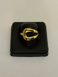 Gold Plated Anti Tarnish Contour  Ring