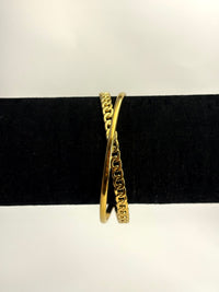 Gold Anti Tarnish X Bracelet