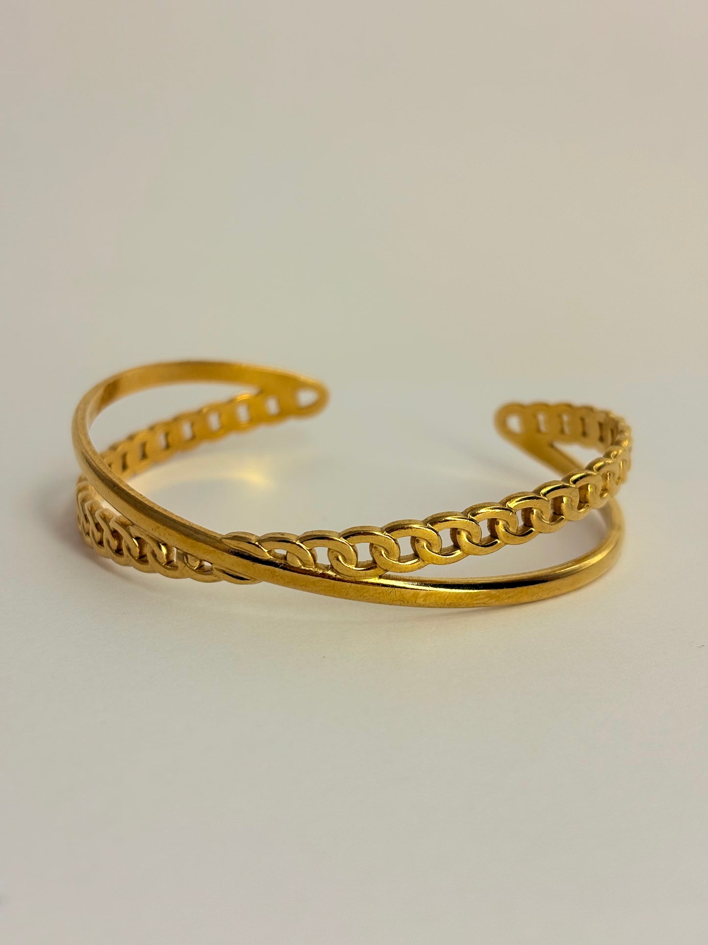 Gold Anti Tarnish X Bracelet