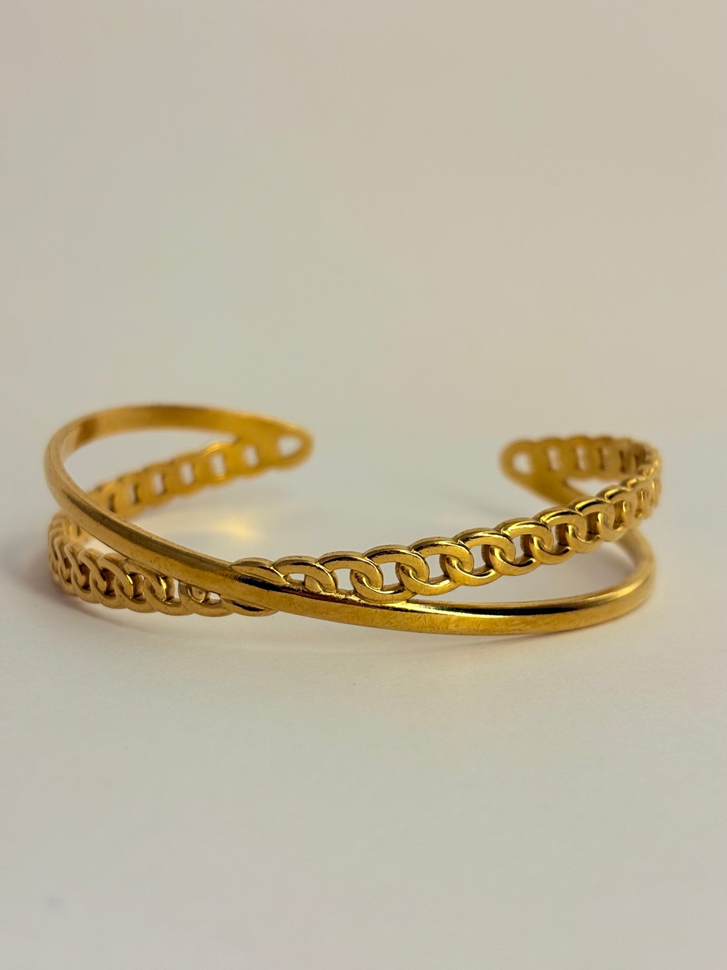 Gold Anti Tarnish X Bracelet