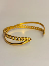 Gold Anti Tarnish X Bracelet
