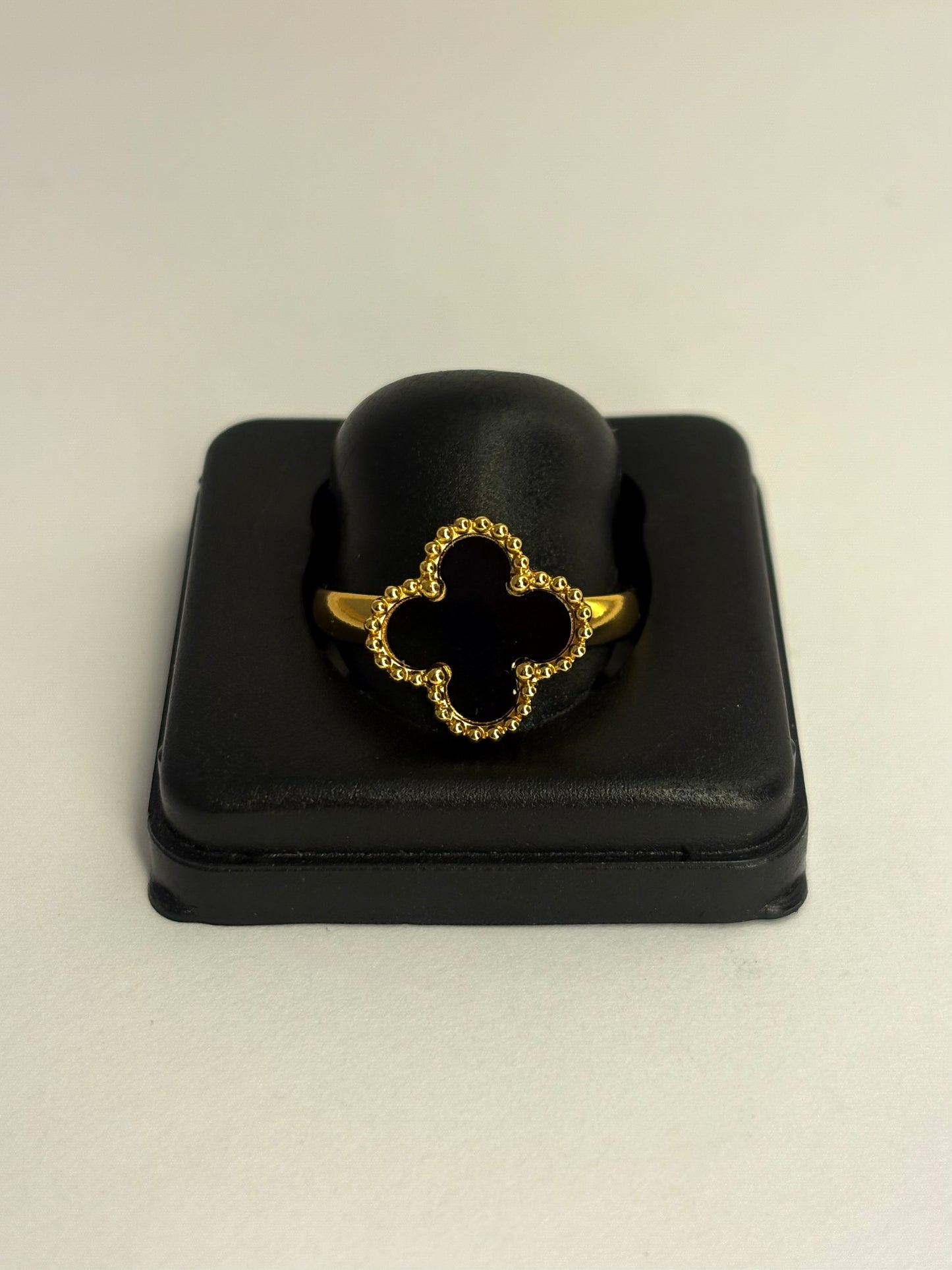 Black Anti Tarnish Vancleef Ring