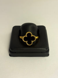 Black Anti Tarnish Vancleef Ring
