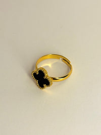 Black Anti Tarnish Vancleef Ring