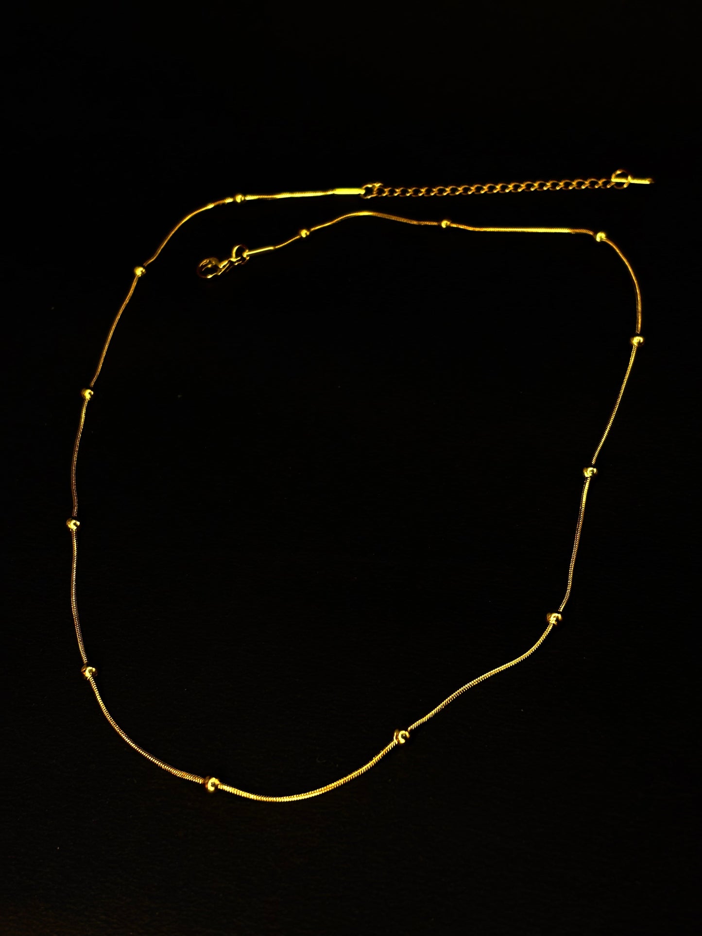 Gold Anti Tarnish Ball Neckpiece