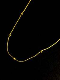 Gold Anti Tarnish Ball Neckpiece