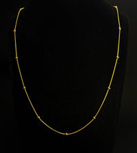 Gold Anti Tarnish Ball Neckpiece