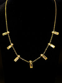 Gold Anti Tarnish AD Stones Neckpiece