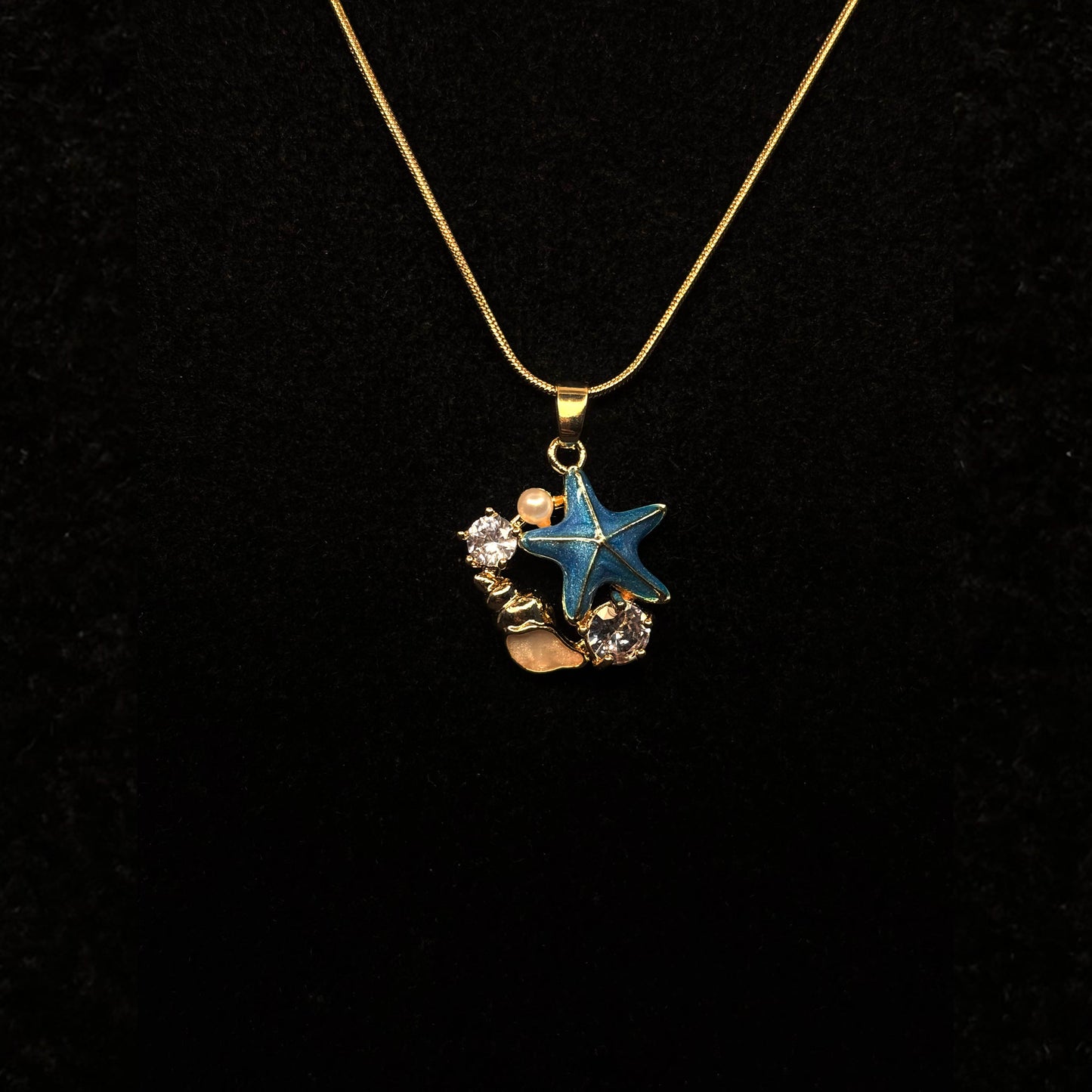 Gold Anti Tarnish Starfish Neckpiece