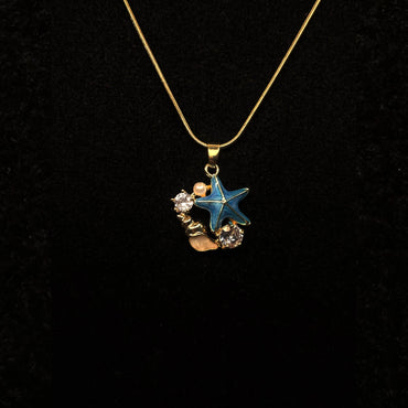 Gold Anti Tarnish Starfish Neckpiece