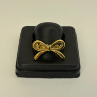 Gold Plated Anti Tarnish Bow Ring