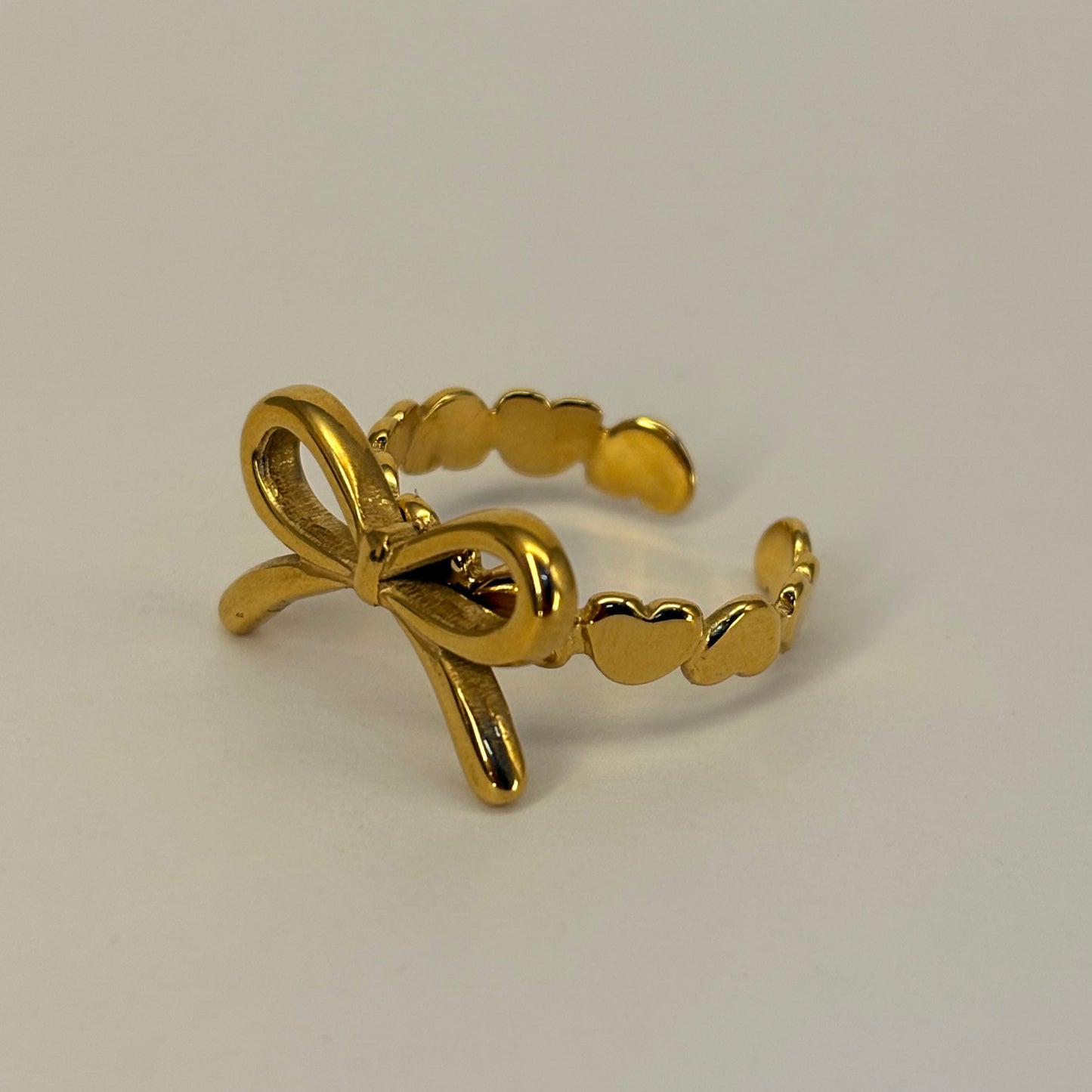 Gold Plated Anti Tarnish Bow Ring