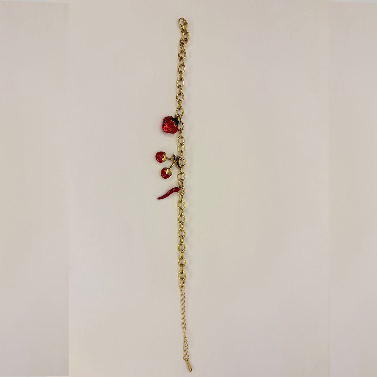 Golden Anti Tarnish Cherry Bracelet