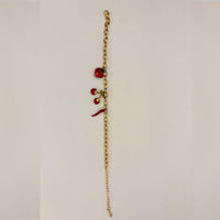 Golden Anti Tarnish Cherry Bracelet
