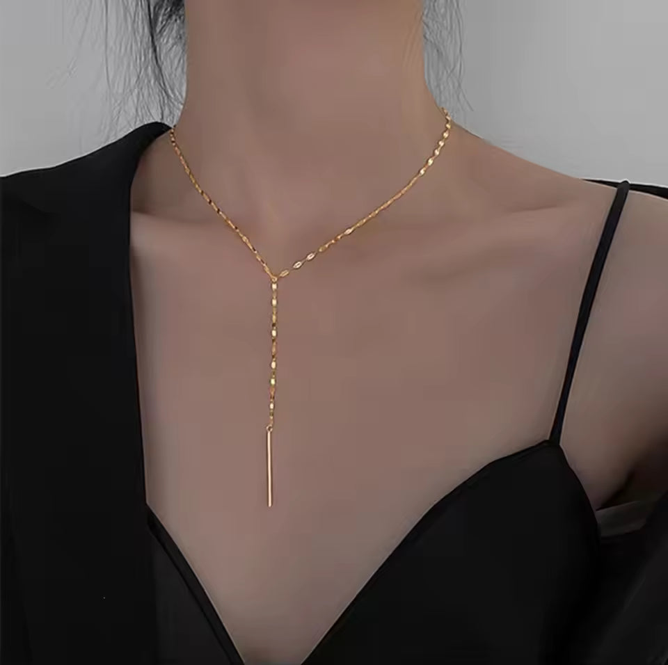 Gold Anti Tarnish Aurora Drop Neckpiece