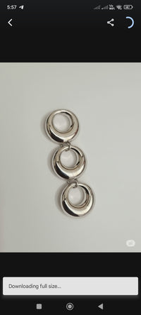 Silver Link Danglers